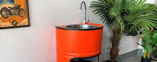 Handwaschtonne Lia orange Tonnen Tumult Slider